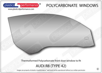AUDI - R8 (Type 42) - Lexan Polycarbonate right front door window