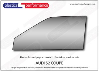 AUDI - S2 Coupe - Lexan Polycarbonate left front door window