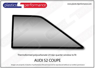 AUDI - S2 Coupe - Lexan Polycarbonate left rear quarter window