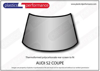 AUDI - S2 Coupe - Lexan Polycarbonate rear screen