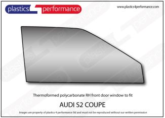 AUDI - S2 Coupe - Lexan Polycarbonate right front door window