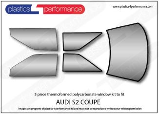 AUDI - S2 Coupe - Lexan Polycarbonate window kit