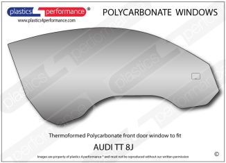 AUDI - TT 8J - Lexan Polycarbonate right front door window