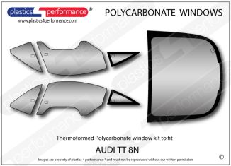 AUDI - TT 8N - Lexan Polycarbonate window kit