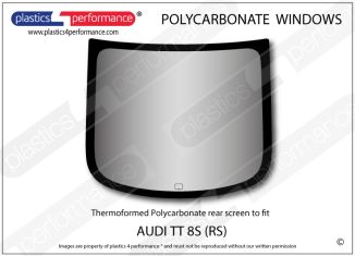 AUDI - TT 8S - Lexan Polycarbonate rear screen