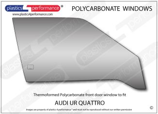 AUDI - UR Quattro - Lexan Polycarbonate right front door window