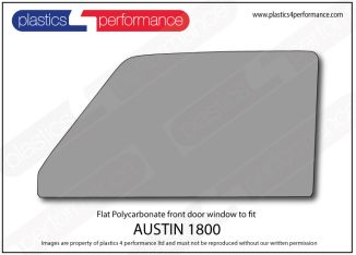 AUSTIN - 1800 'Landcrab' - Flat Polycarbonate left front door window