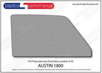 AUSTIN - 1800 'Landcrab' - Flat Polycarbonate right front door window