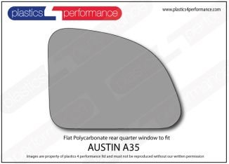 AUSTIN - A35 - Lexan Polycarbonate left rear quarter window