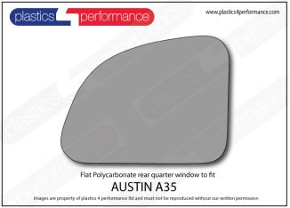 AUSTIN - A35 - Lexan Polycarbonate right rear quarter window