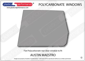 AUSTIN - Maestro - Lexan Polycarbonate left rear door window