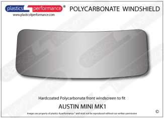 AUSTIN - Mini MK1 - Hardcoated Lexan Polycarbonate front windscreen