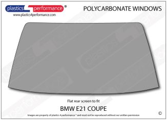 BMW - E21 Coupe - Lexan Polycarbonate rear screen