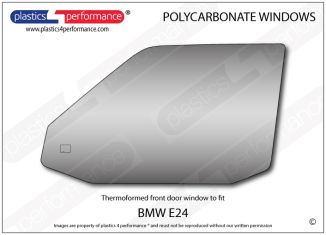 BMW - E24 Coupe - Lexan Polycarbonate left front door window