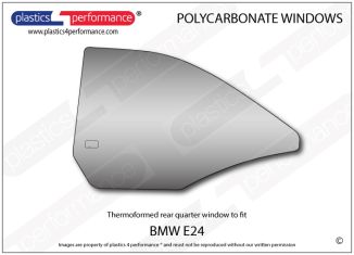 BMW - E24 Coupe - Lexan Polycarbonate left rear quarter window