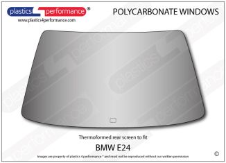 BMW - E24 Coupe - Lexan Polycarbonate rear screen