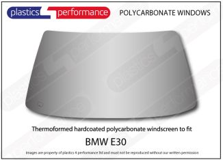 BMW - E30 Coupe - Hardcoated Lexan Polycarbonate front windscreen