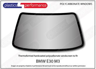 BMW - E30 M3 - Hardcoated Lexan Polycarbonate front windshield