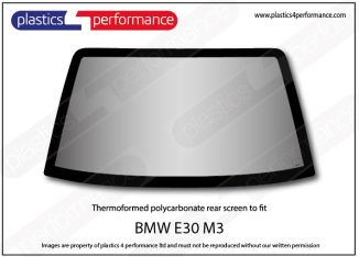 BMW - E30 M3 - Lexan Polycarbonate rear screen
