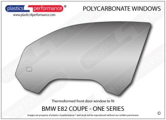 BMW - E82 1 Series Coupe - Lexan Polycarbonate left front door window