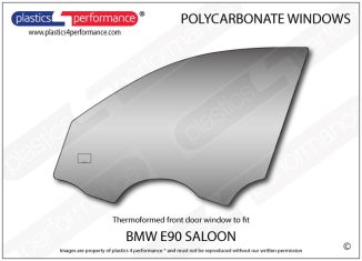 BMW - E90 Sedan - Lexan Polycarbonate left front door window
