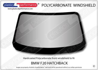 BMW - F20 5dr Hatch - Hardcoated Lexan Polycarbonate front windscreen