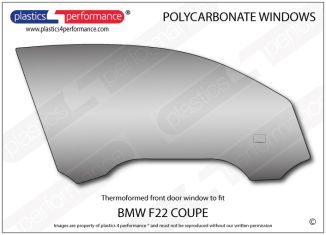 BMW - F22 Coupe - Lexan Polycarbonate right front door window
