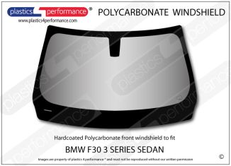 BMW F30 3 Series Sedan - Hardcoated Lexan Polycarbonate front windshield