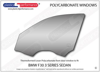 BMW F30 3 Series Sedan - Lexan Polycarbonate left front door window