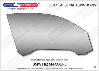 BMW - F82 M4 - Lexan Polycarbonate right front door window
