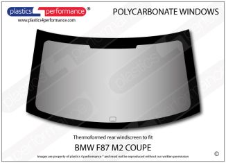 BMW - F87 M2 Coupe - Lexan Polycarbonate rear screen