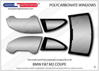 BMW - F87 M2 - Lexan Polycarbonate window kit