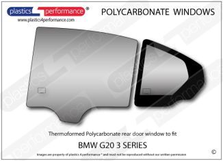 BMW - G20 3 Series Sedan - Lexan Polycarbonate left rear door window