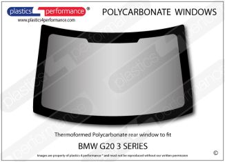 BMW G20 3 Series Sedan - Lexan Polycarbonate rear screen