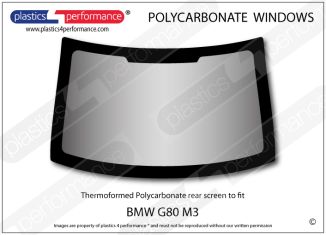 BMW G80 M3 - Lexan Polycarbonate rear window