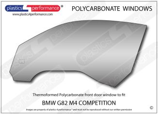 BMW - G82 M4 Competition - Lexan Polycarbonate left front door window