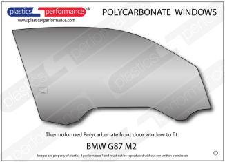 BMW G87 M2 - Lexan Polycarbonate right front door window