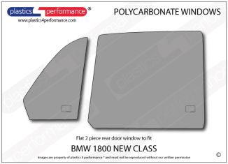 BMW - New Class 'Neue Klasse'- Lexan Polycarbonate right rear door window