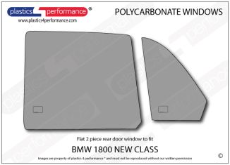 BMW - New Class 'Neue Klasse' - Lexan Polycarbonate left rear door window 