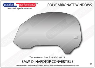 BMW - Z4 E85 Roadster - Lexan Polycarbonate left  front door window