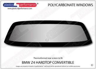 BMW - Z4 E85 Roadster Hardtop - Lexan Polycarbonate rear screen