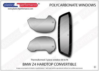 BMW - Z4 E85 Roadster - Lexan Polycarbonate window kit