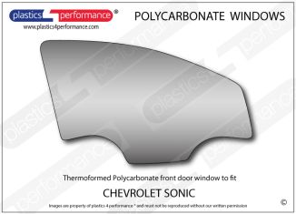 CHEVROLET - Sonic - Lexan Polycarbonate right front door window