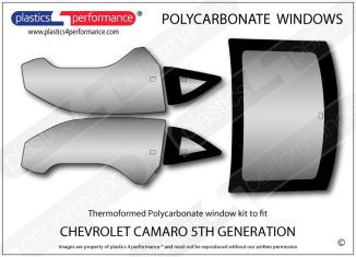 CHEVROLET Camaro 5th Generation - Lexan Polycarbonate window kit
