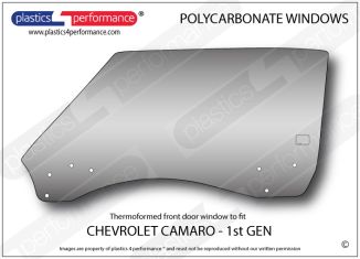 CHEVROLET - Camaro 1st Generation - Lexan Polycarbonate left front door window