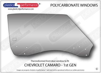 CHEVROLET - Camaro 1st Generation - Lexan Polycarbonate right front door window