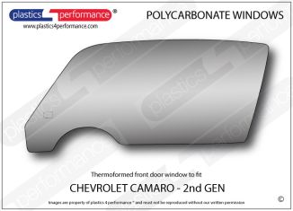CHEVROLET - Camaro 2nd Generation - Lexan Polycarbonate left front door window