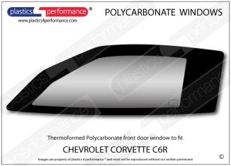 CHEVROLET Corvette C6R - Lexan Polycarbonate left front door window