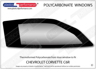 CHEVROLET Corvette C6R - Lexan Polycarbonate right front door window
