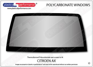CITROEN - AX - Lexan Polycarbonate rear screen
